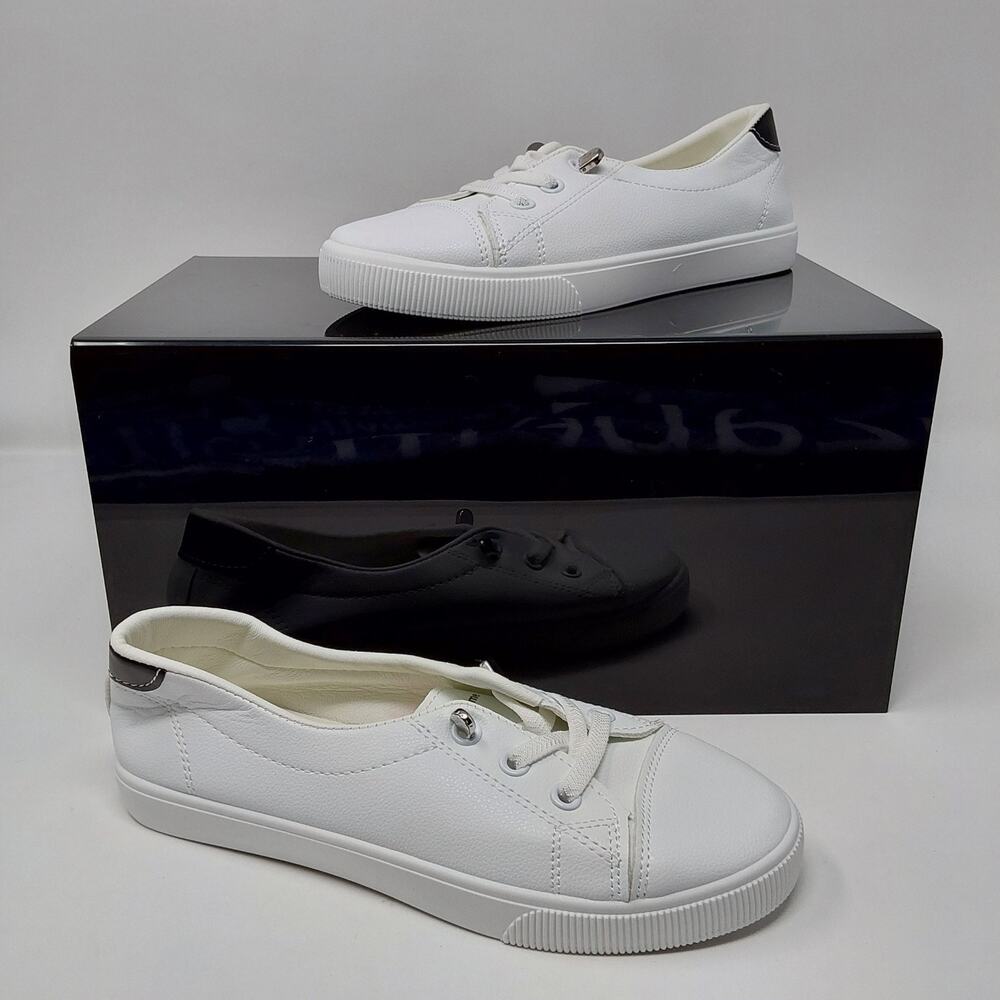 Women's White Casual Lace Up Sneakers Low Top Comfort Shoes Size EU 35 US 5